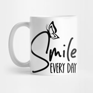 Smile Every Day Shirt, Kindness Tee, Positive Quotes T-Shirt, Inspirational Tee, Self Love Shirt, Inspirational Gift, Smile Every Day Gift Mug